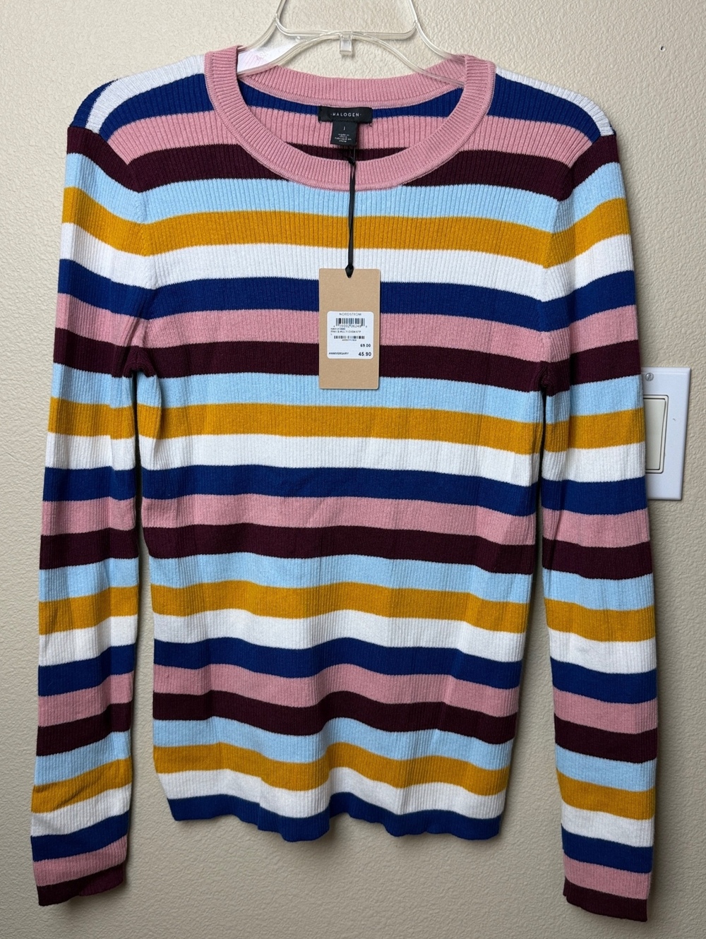 Halogen Multi Color Striped Sweater